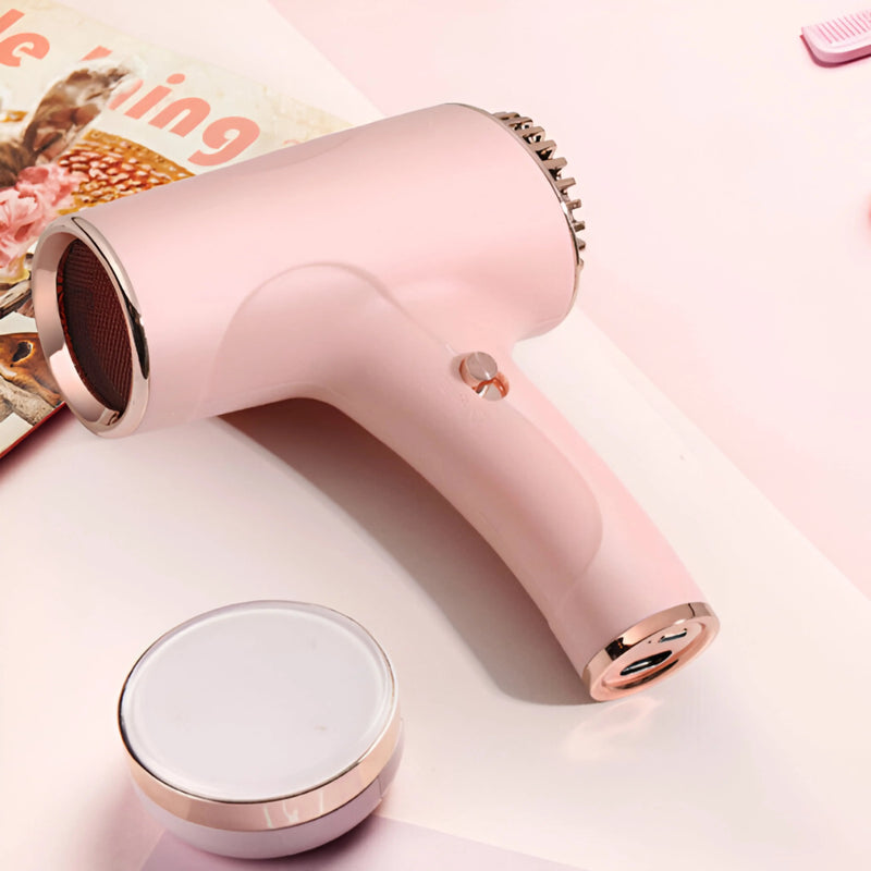 Portable Rechargeable USB Cordless Hair Dryer