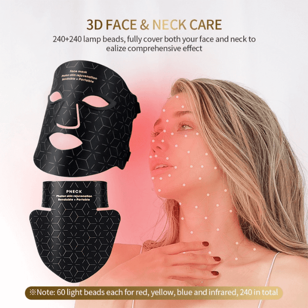 240-Light Infrared LED Mask for Face and Neck Advanced Skin Care