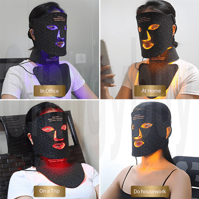 240-Light Infrared LED Mask for Face and Neck Advanced Skin Care