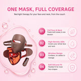 LED Red Light Therapy Face & Neck Mask for Skin Renewal