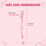 Dermaplaning Tool – Facial & Eyebrow Razor Set, 3 Pack