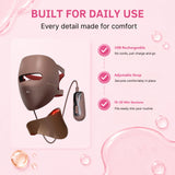 LED Red Light Therapy Face & Neck Mask for Skin Renewal