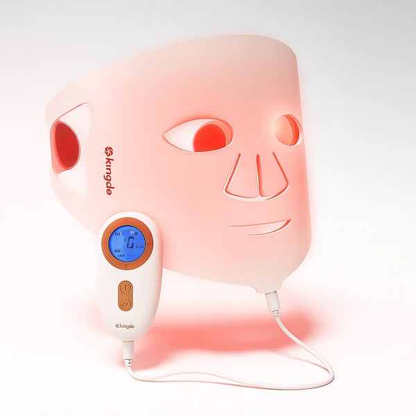 Kingdo Red Light Therapy Face Mask for Skin Rejuvenation and Wrinkle Reduction