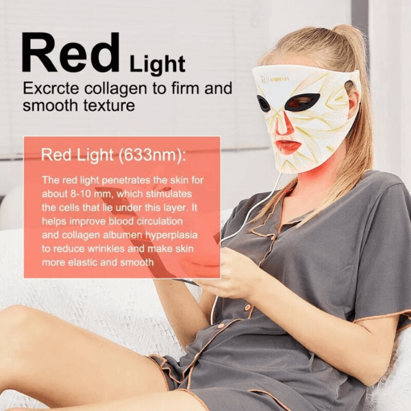 Lamorevia Silicon LED Phototherapy Beauty Face Mask