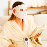 Kingdo Red Light Therapy Face Mask for Skin Rejuvenation and Wrinkle Reduction