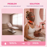 LED Red Light Therapy Face & Neck Mask for Skin Renewal