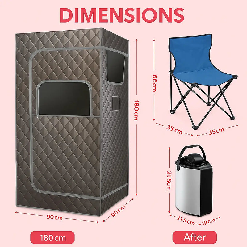 Steam Sauna Tent for Full-Body Detox and Deep Relaxation