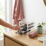 Transparent 3 Drawer Storage Box lifestyle