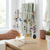 4 Tier Metal Earring Holder Stand lifestyle