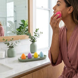 Makeup Blender Sponges used on face