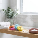 AromaBurst Shower Steamers in shower
