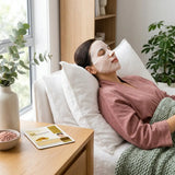 Collagen Korean Face Mask in use