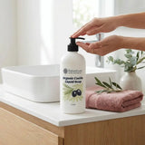 NatureLuxe Castile Liquid Soap on vanity