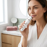 7-in-1 Cordless Face Hair Remover in use