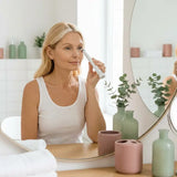 Electric Eye Face Massager Pen in use