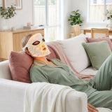Lamorevia Silicon LED Phototherapy Mask worn