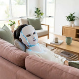 LED Light Therapy Face Mask worn