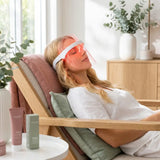 LED Light Beauty Therapy Face Mask worn