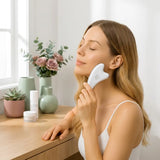 Guasha Face Neck Lifting Massager in use