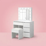 Levede Makeup Vanity Table with LED Lights And Stool