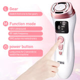 Microcurrent RF Hifu Anti Wrinkles Face Lifting Skin Tightening Device