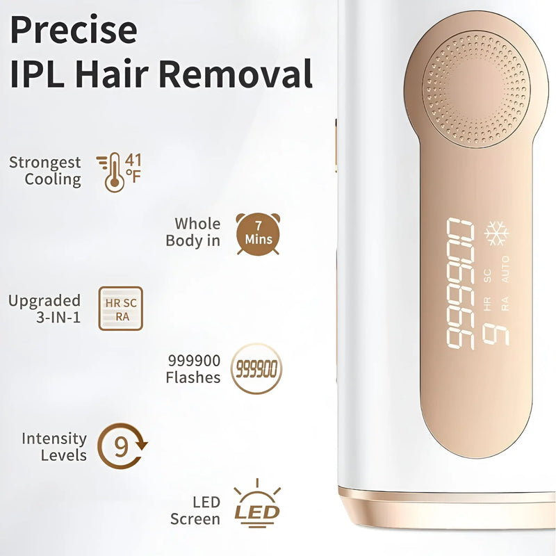 IPL Laser Hair Remover with Cooling Technology