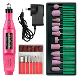 27-Piece Electric Nail Drill Bits Tool Set for Acrylic Art Manicure with Pen Shaper