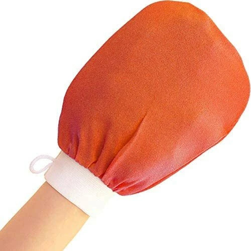 Exfoliating Mitt for Dead Skin Removal and Glowing Skin